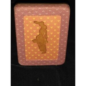 Vtg Handcut Silhouette Cut-out Framed Picture Fabric And Metal Frame